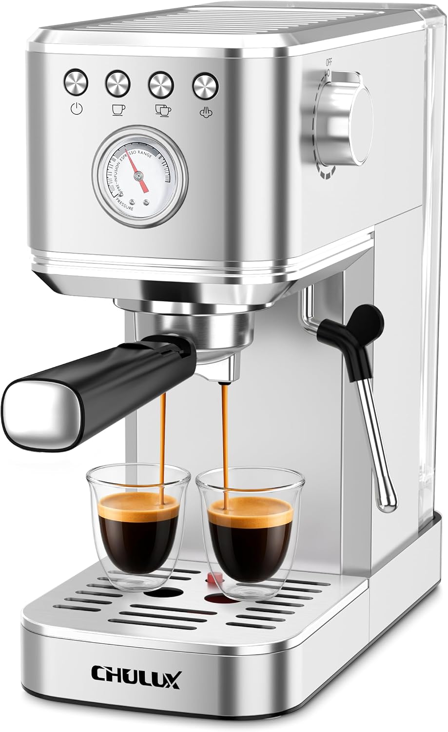 Milking Machine - 20 Bar Espresso Makinesi, Süt Köpürtücü,