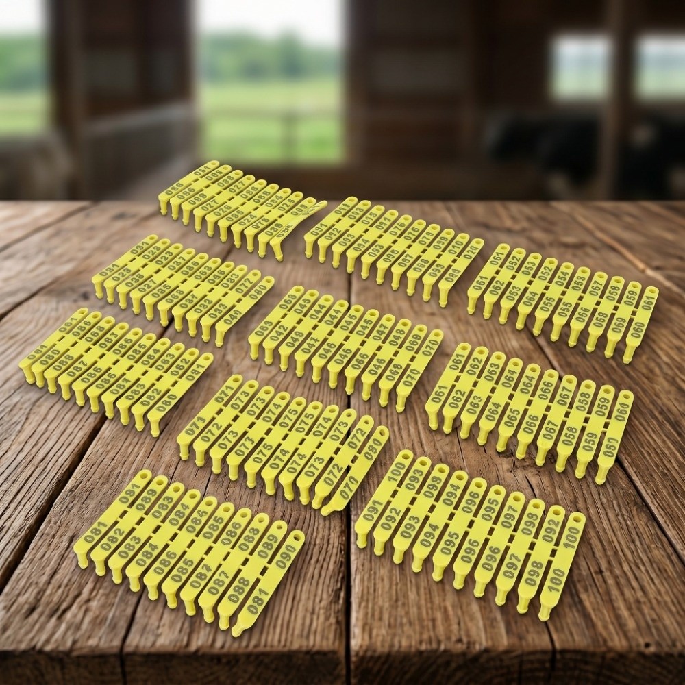 100 Adet Numara 001-100 Hayvan - Livestock Ear Tag incelemesi ve fiyatı